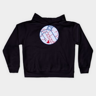 American University Map Kids Hoodie